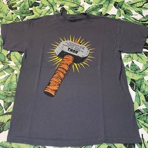 Thor Mighty Mjolnir Hammer Oath Officially Licensed Adult T-Shirt Size Medium